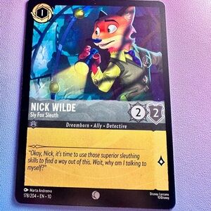 nick wilde [zootopia] - 178/204 (common) — lorcana: whispers in the well